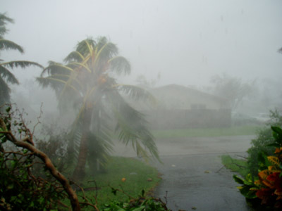 Hurricane Wilma Passes at 120 mph