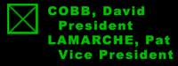 Vote David Cobb, President, Pat LaMarche, Vice President