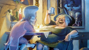 Nanny Ogg dinner by candlelight.jpg